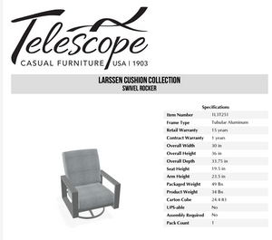 Larssen Cushion Swivel Rocker
