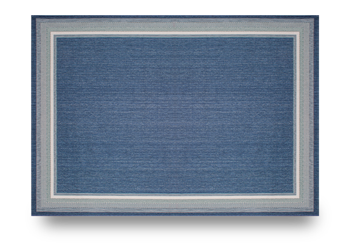 Gold Collection Outdoor Rugs 7'10" x 10' Seaside Harbor - Blue