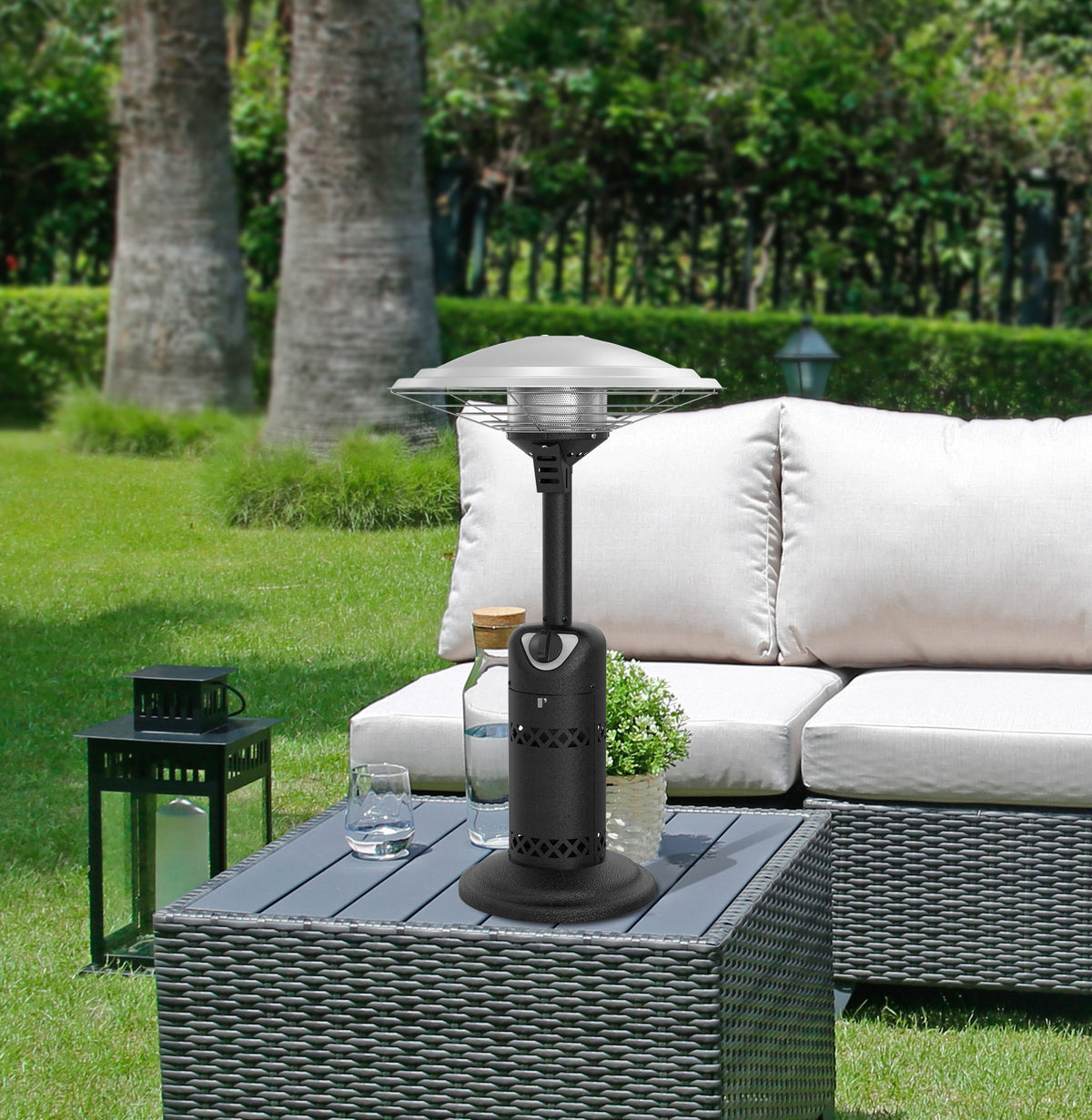 Shinerich Patio Heater w/Tile Tabletop