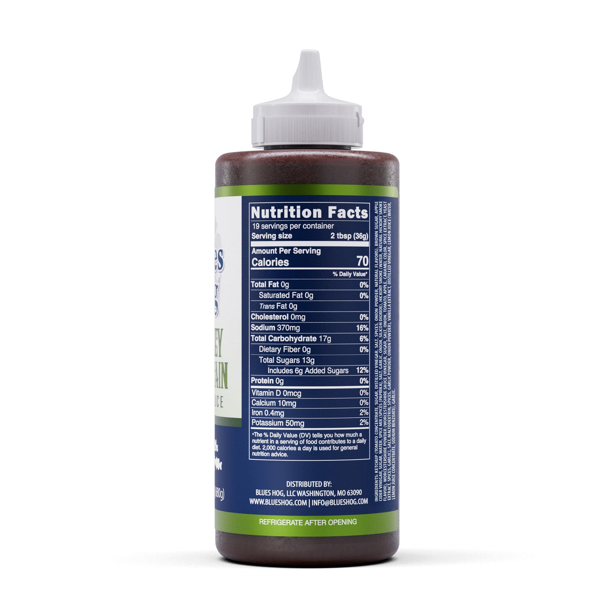 Blues Hog Smokey Mountain BBQ Sauce nutrition panel