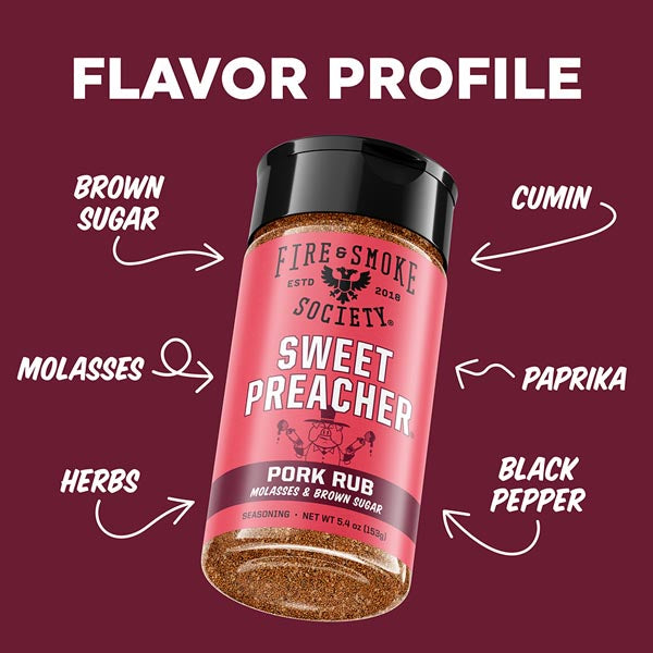 Fire & Smoke Sweet Preacher rub