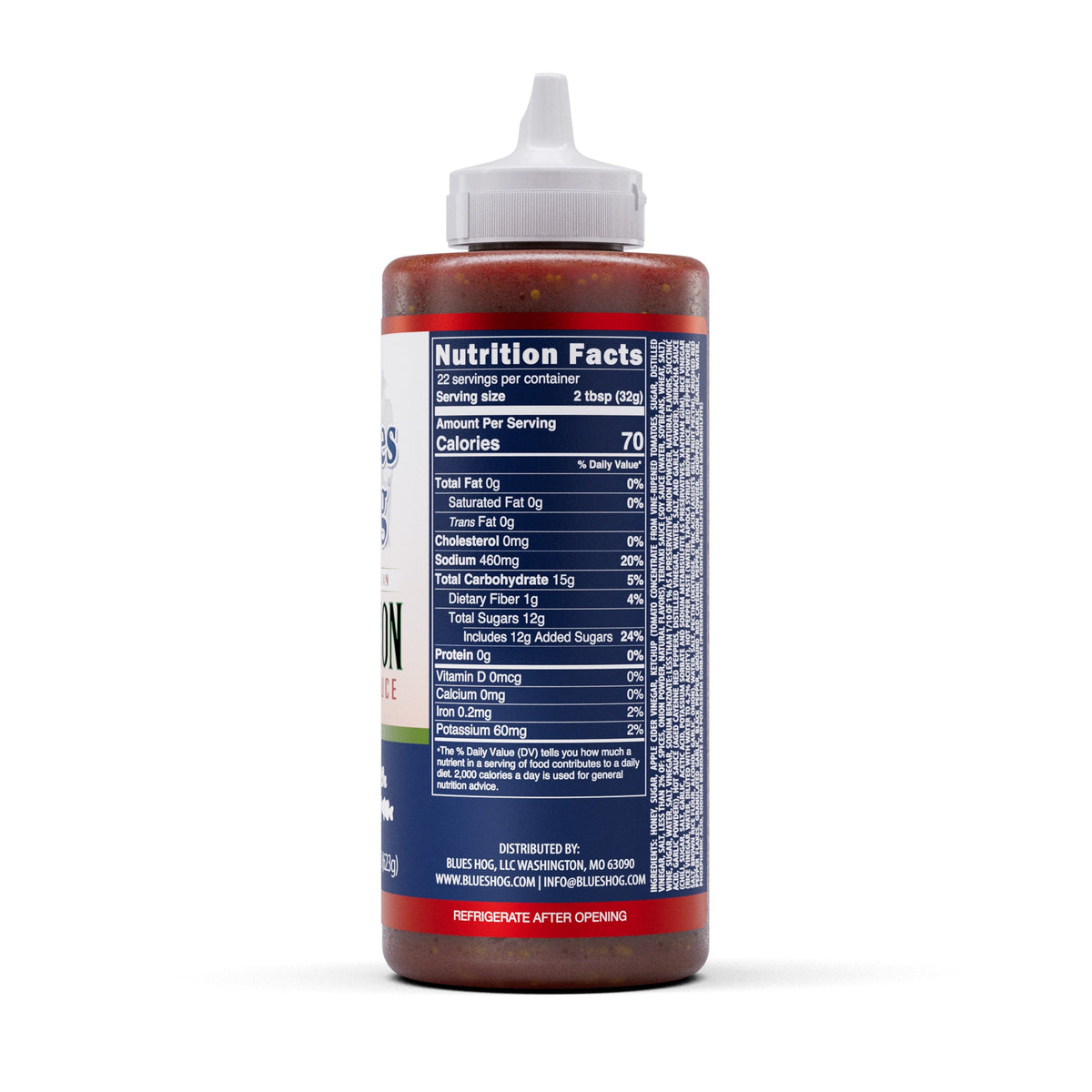 Blues Hog Sweet Asian Dragon Sauce nutrition panel