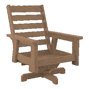 Charleston High Back Swivel Arm Chair