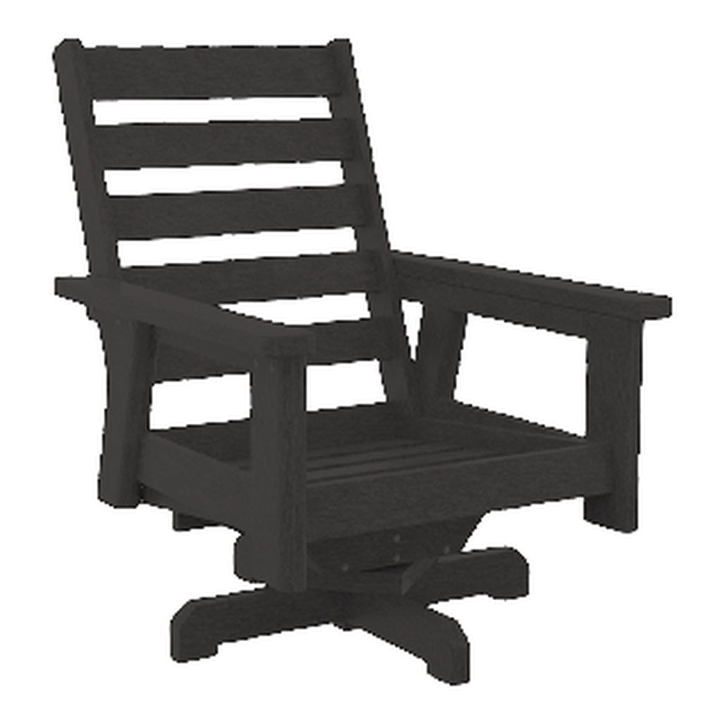 Charleston High Back Swivel Arm Chair