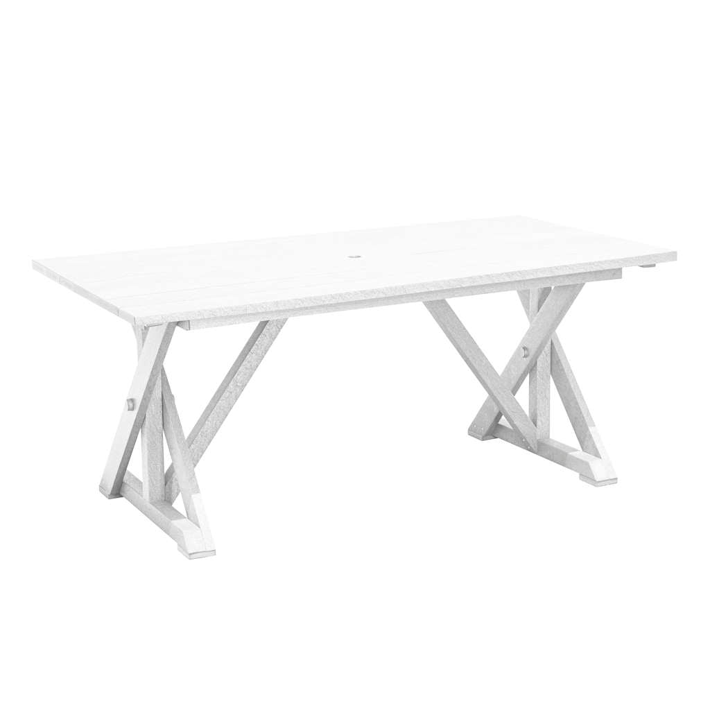T203 Harvest Wide Dining Table w/2" Umbrella Hole