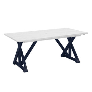T203 Harvest Wide Dining Table w/2" Umbrella Hole