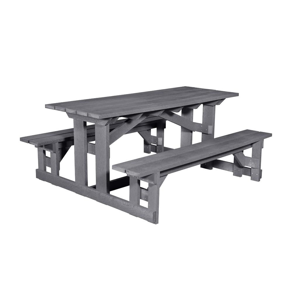 T52 72" Rectangular Picnic Table