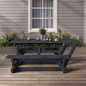 CR Plastic T52WC 72 Rectangular Picnic Table (Wheelchair Accessible)