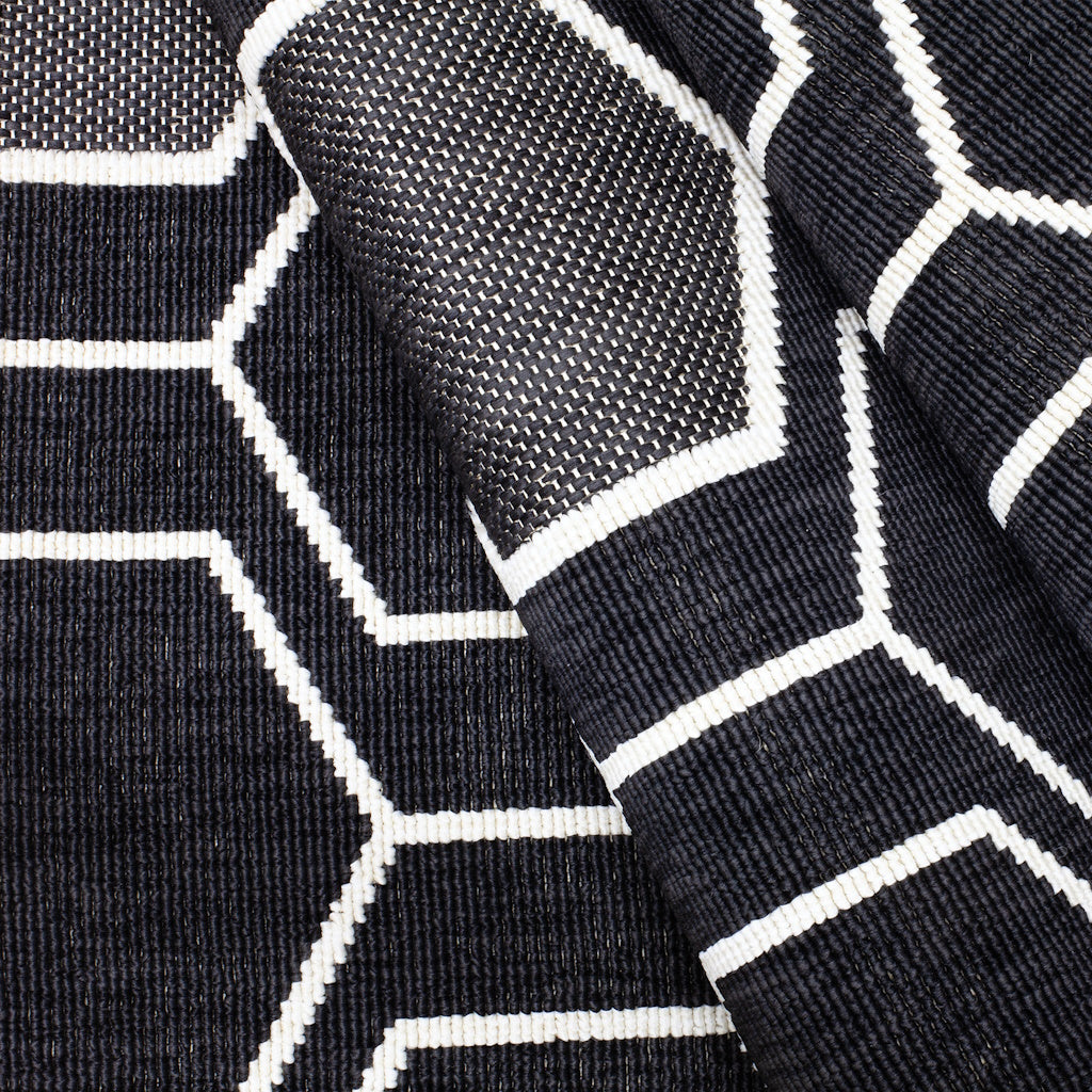 Geo Black Outdoor Rug