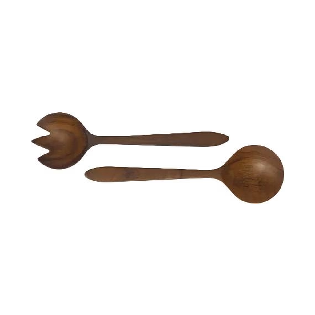 Teak Salad Serving Set – 9.5" (Set of 2)