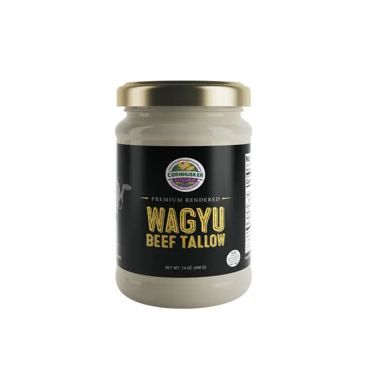 Cornhusker Kitchen Premium Rendered Wagyu Beef Tallow Tub 1.5lbs