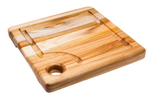 TeakHaus Marine Carving Board Corner Hole & Juice Canal