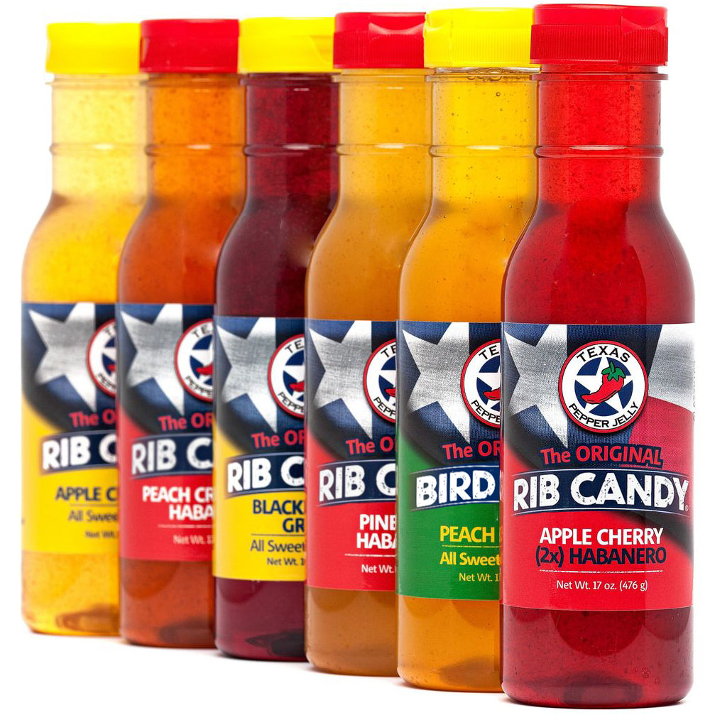 Texas Pepper Jelly Rib Candy 6 pack variety