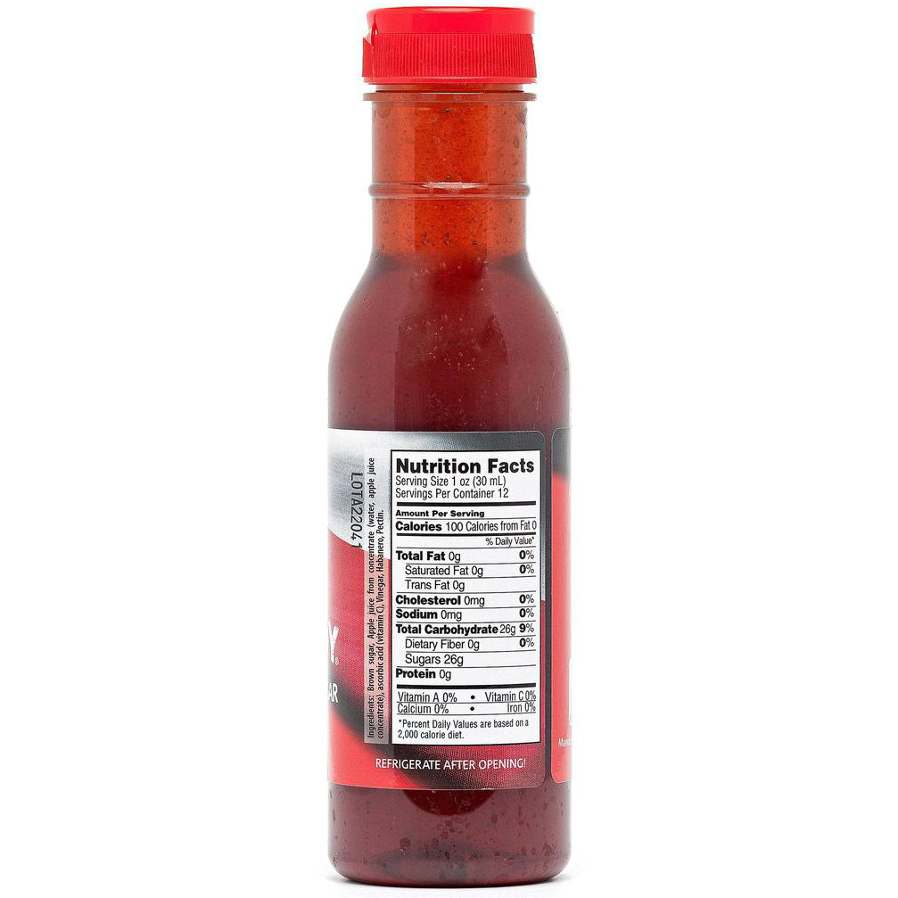 Apple N' Brown Sugar Habanero Rib Candy nutrition facts label