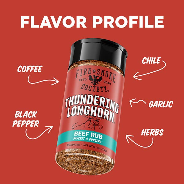 Fire & Smoke Thundering Longhorn beef rub