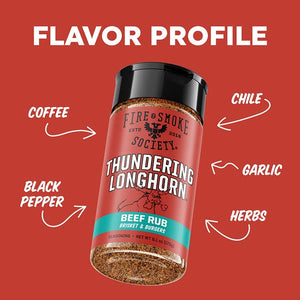 Fire & Smoke Thundering Longhorn beef rub