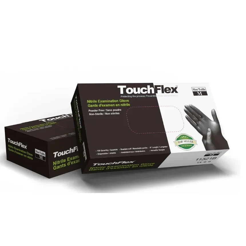 Black Nitrile Gloves - Box of 100