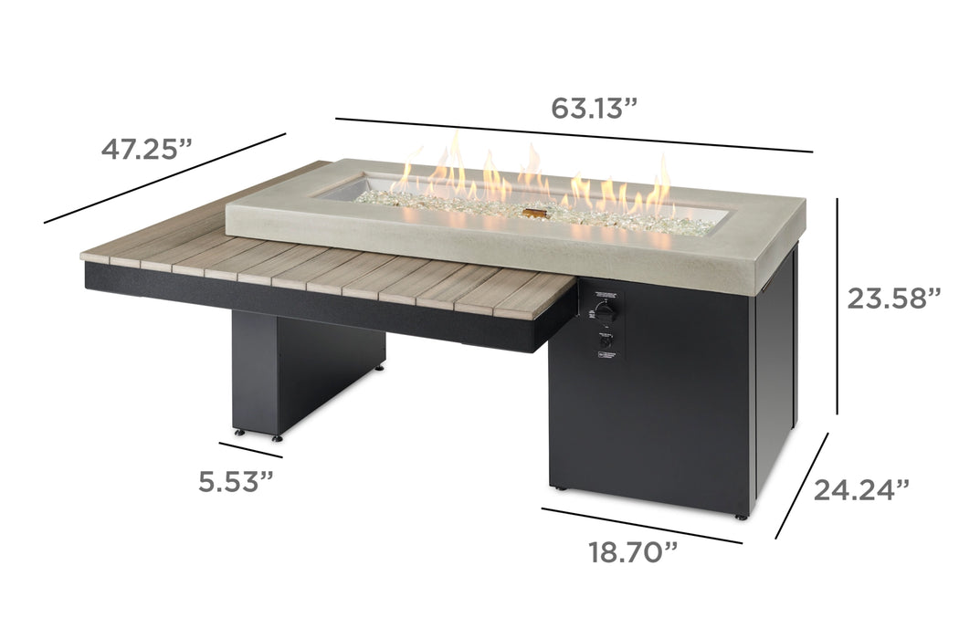 Outdoor Greatroom Uptown Linear Gas Table