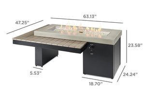 Outdoor Greatroom Uptown Linear Gas Table