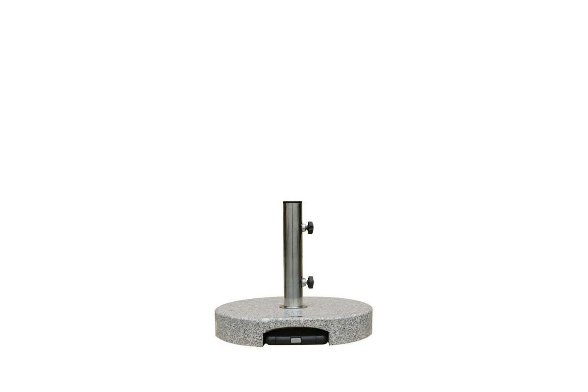 Ratana Granite Umbrella Stand w/Handle & Wheels