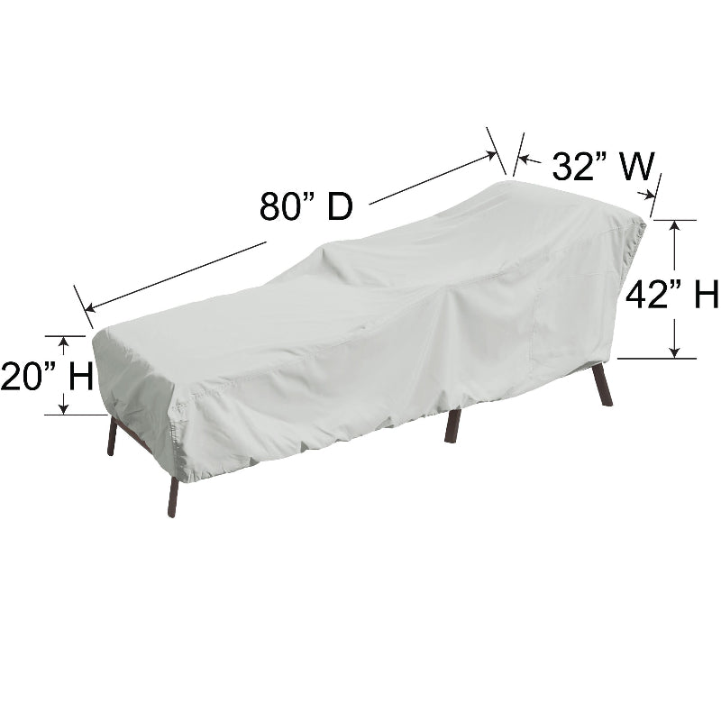 Chaise Cover, 32" W x 80" D x 42" H
