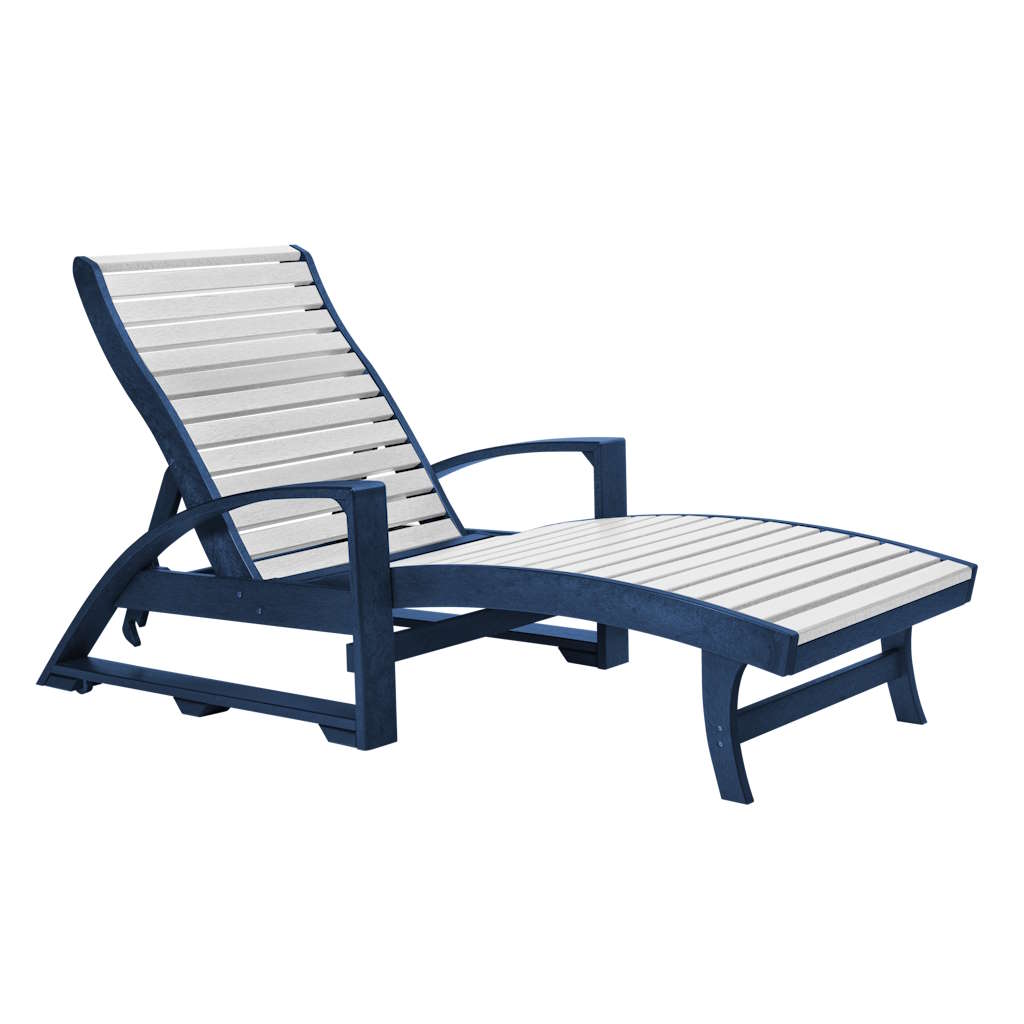 St. Tropez Chaise Lounge w/Wheels