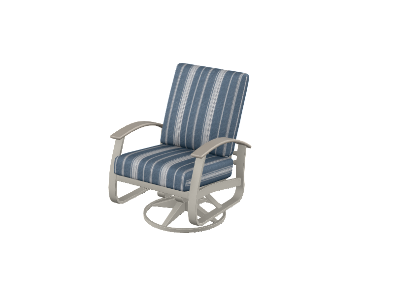 Belle Isle Cushion Swivel Rocker w/ Polymer Accents