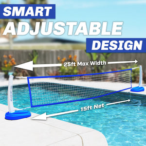 GoSports Splash Net Pro pool volleyball blue