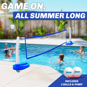 GoSports Splash Net Pro pool volleyball blue