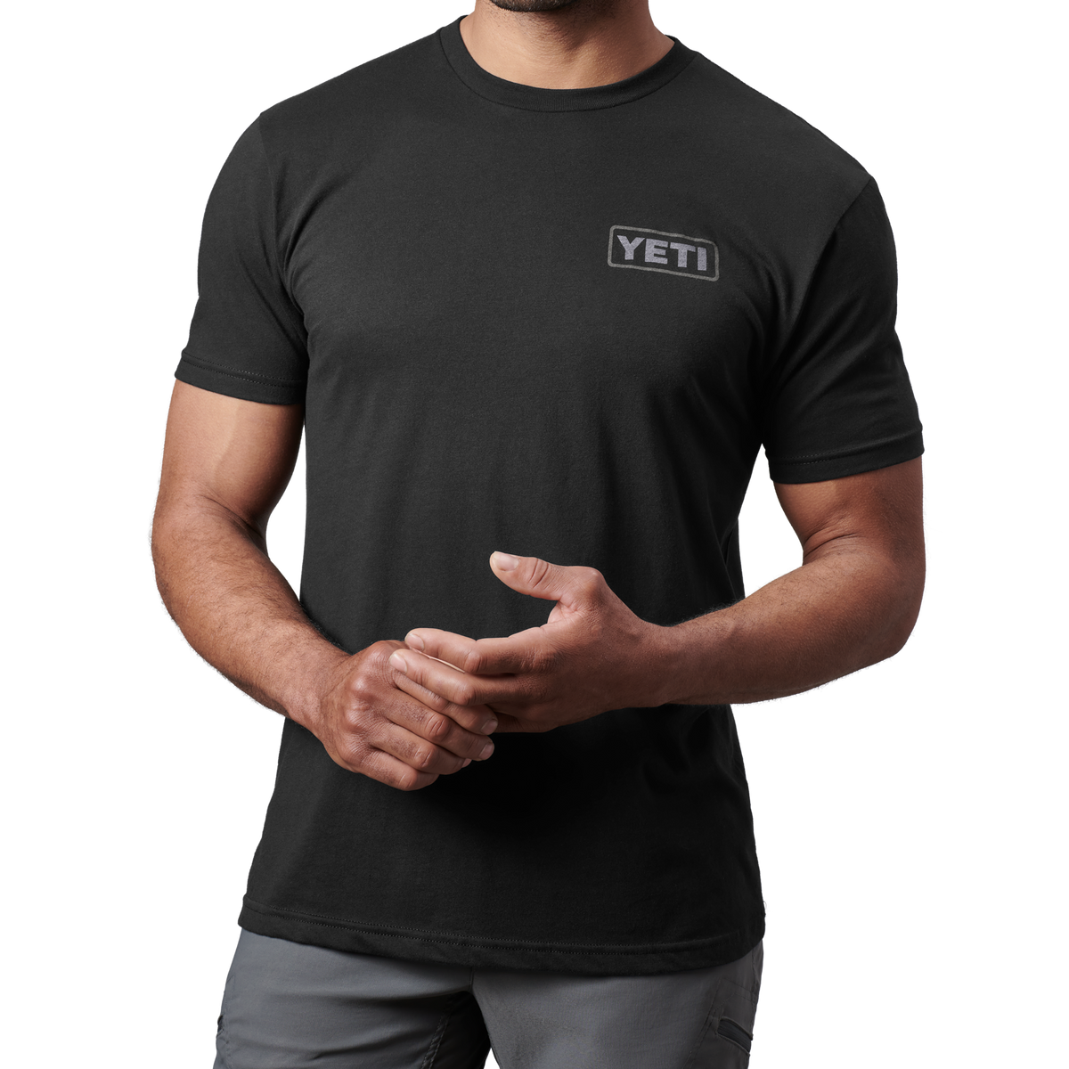 Yeti Mountain Badge T-Shirt Black