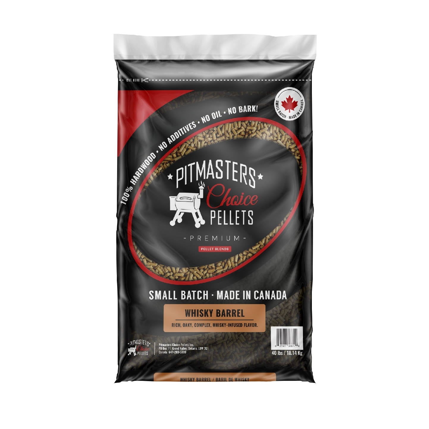 Whiskey Barrel Pellets 40lb