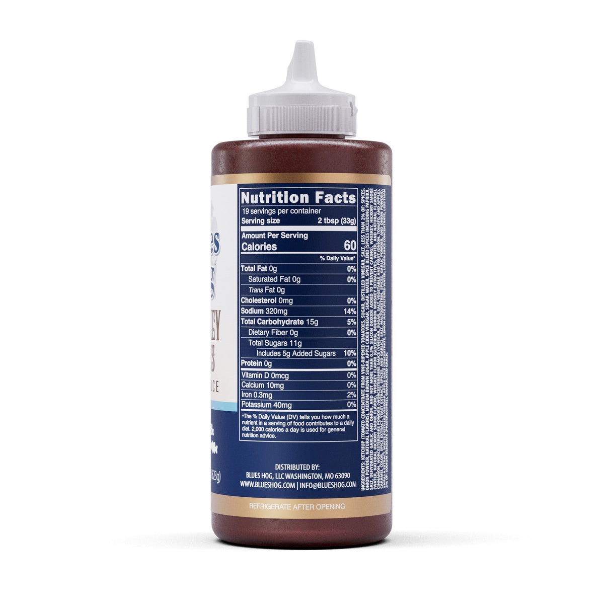 Blues Hog Whiskey Blues Sauce nutrition panel