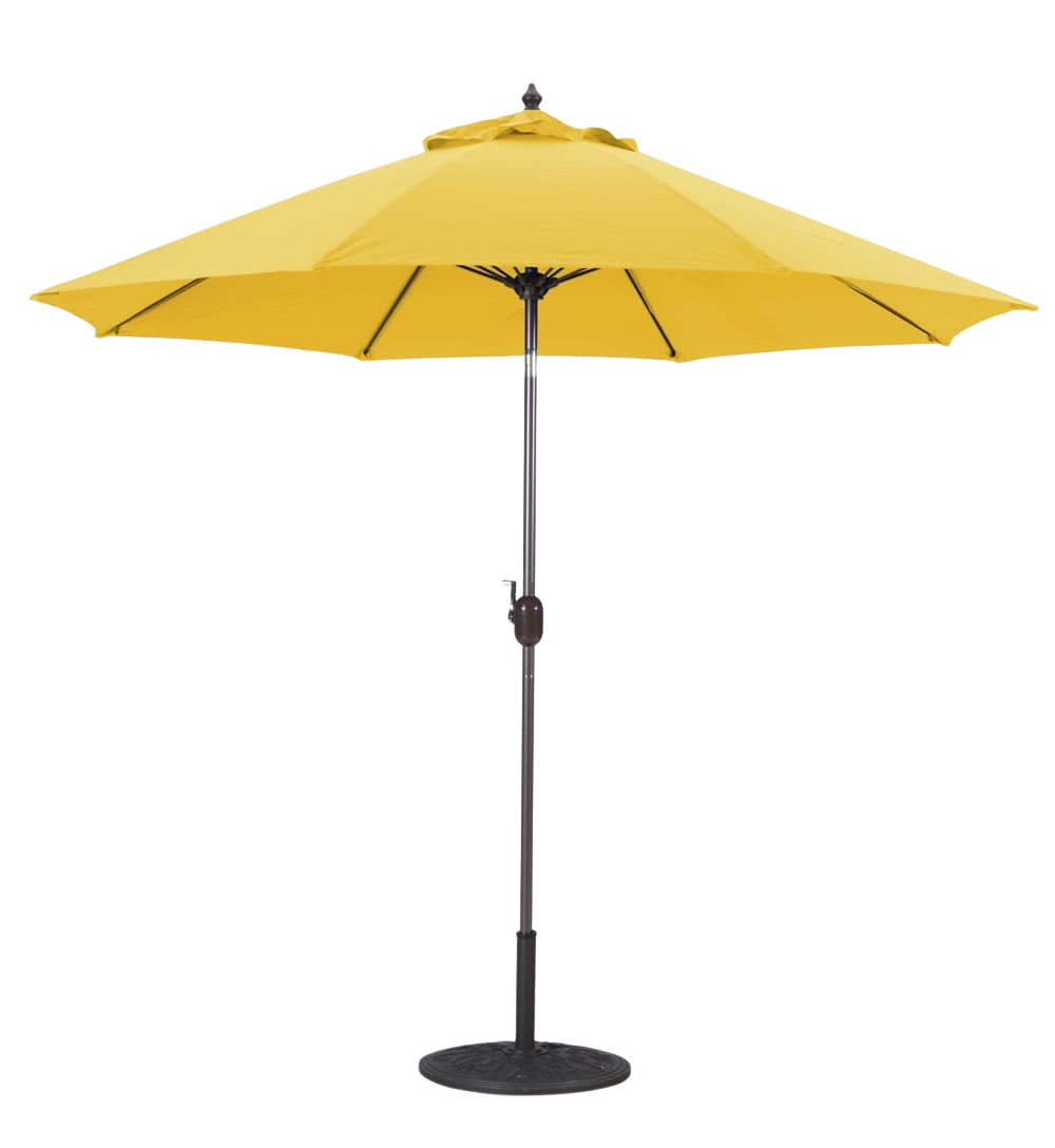 636 9' Manual-Tilt Market Galtech Umbrella
