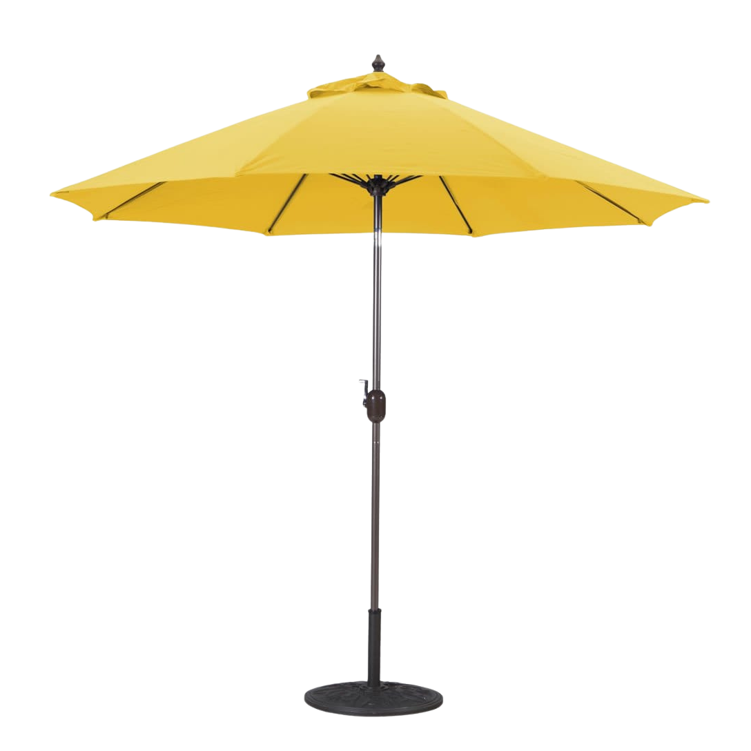 636 9' Manual-Tilt Market Galtech Umbrella