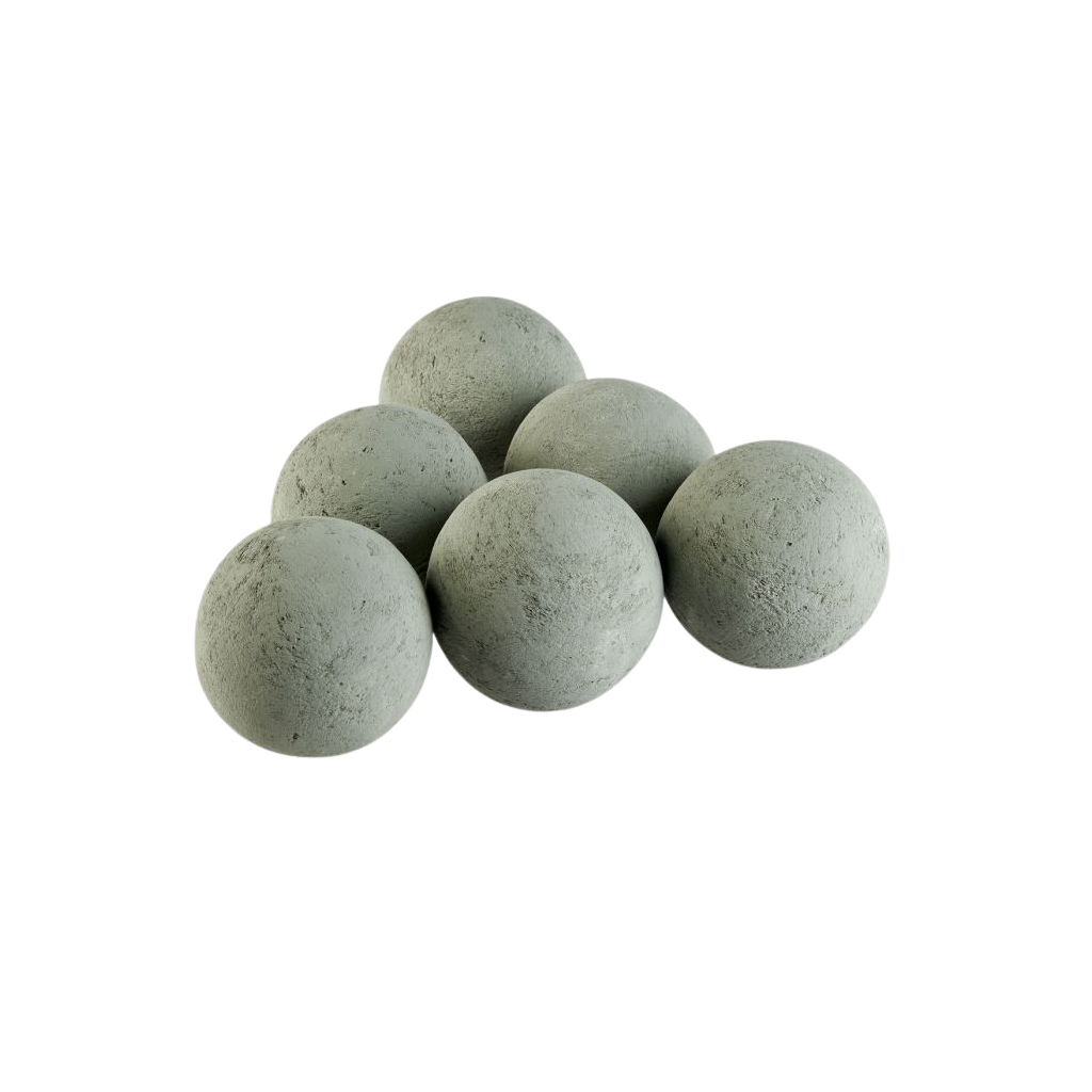 Lite Stone Fire Balls 4" Set of 6