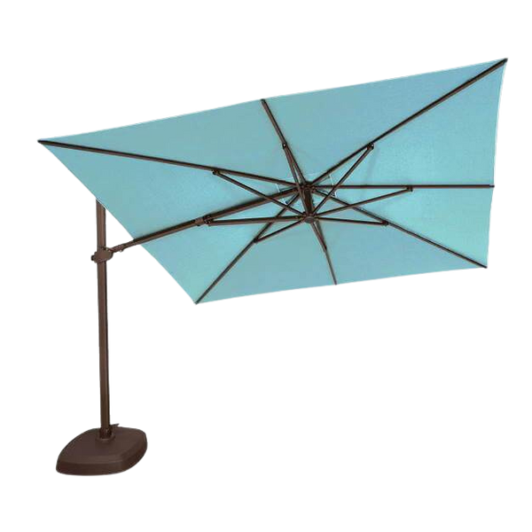calgary patio umbrellas Viney 12Ft Outdoor Offset Cantilever Umbrella, 60 Month Fade Resistance & UV Protection Outtra Recycled Fabric, 360 Rotation with Aluminum Pole for Pool Deck Garden, Beige Patio, Lawn installed solar Mosaic 10 ft Round Patio