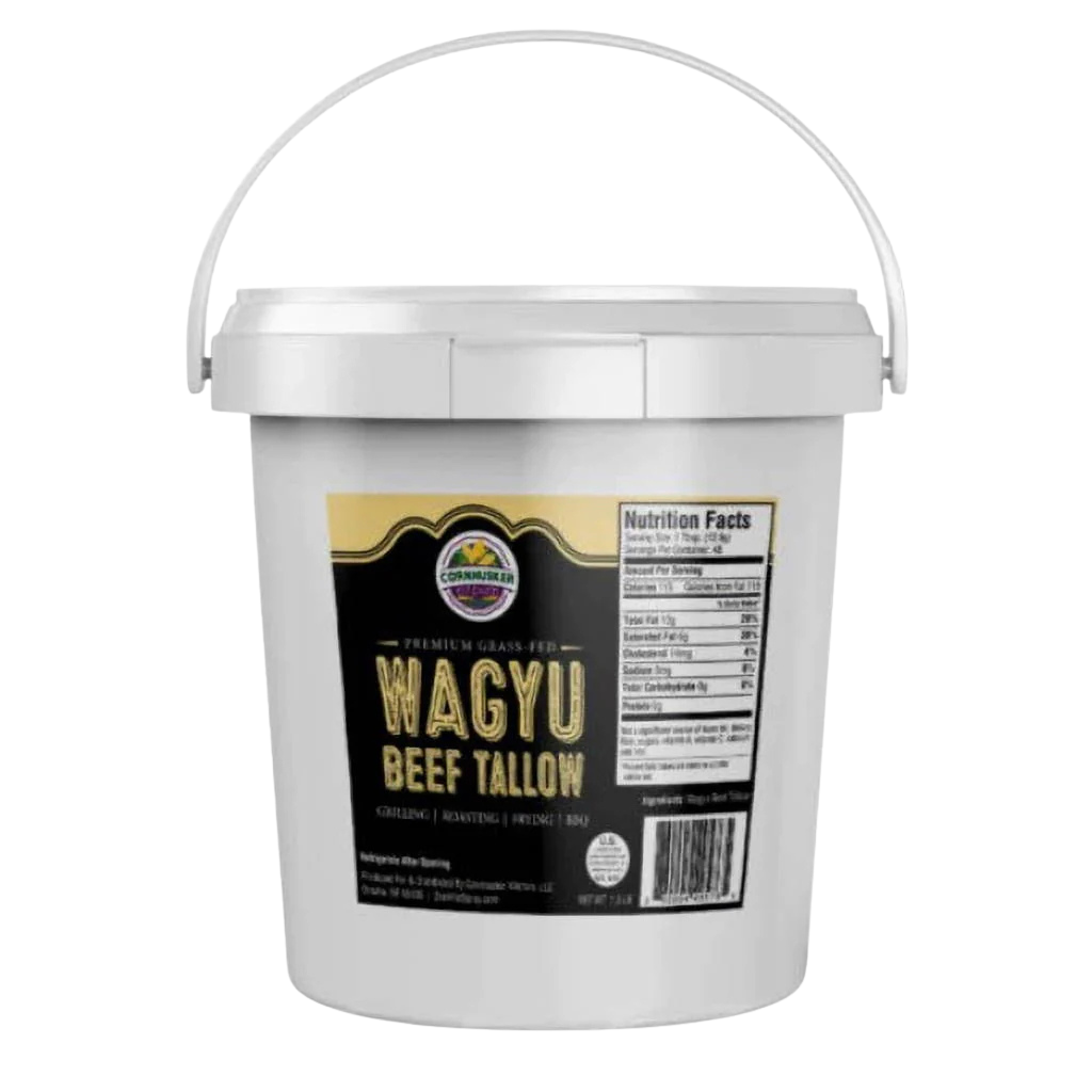 Premium Rendered Wagyu Beef Tallow Tub 1.5lbs