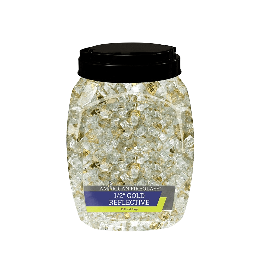 1/2" Reflective Fire Glass 10 lbs