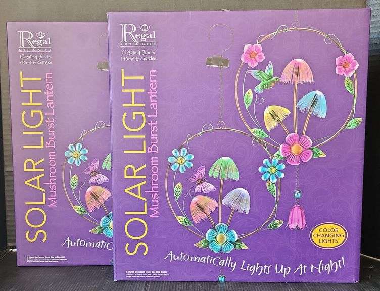 Regal Art & Gift Mushroom Burst Solar Lantern - Butterfly