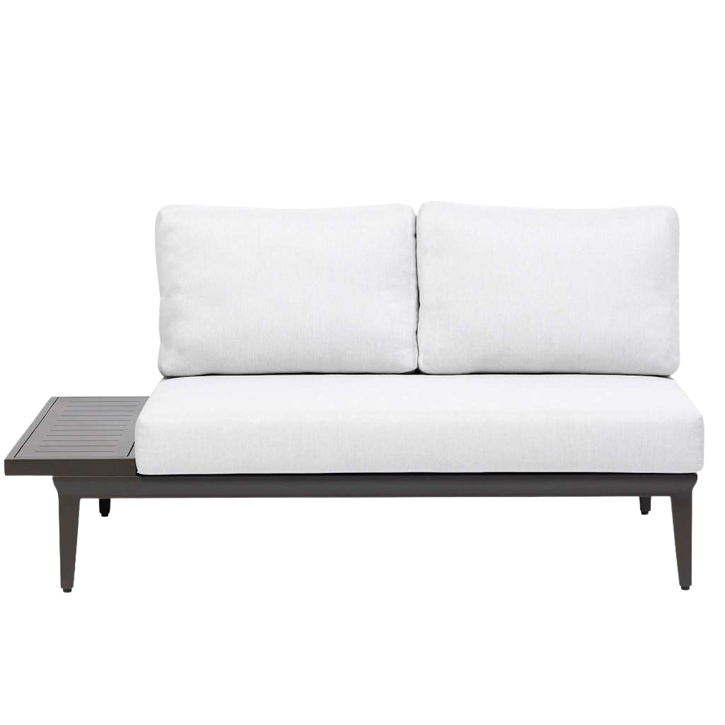 Alassio Sectional set - Alassio Sectional 2 Seat w/Extended End Table Top