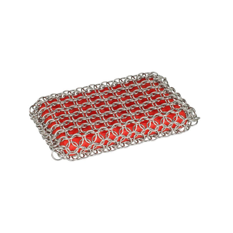 Lodge Chainmail Scrubbing Pad Red