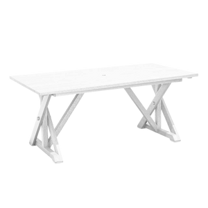 T203 Harvest Wide Dining Table w/2" Umbrella Hole