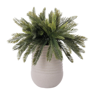 Outdoor Flower Arrangement in Grey Terrazzo Beige