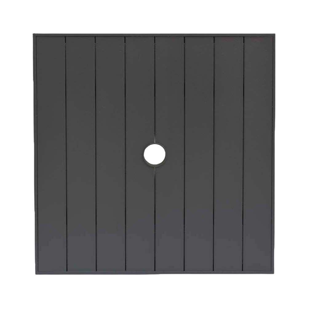 24″ Sq Aluminum Slat Table Top W/UH