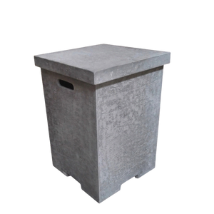 Elementi - Square Tank Cover w/Removable Lid - Textured