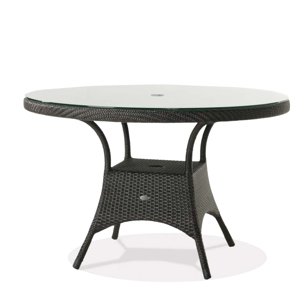 Palm Harbor 48" Round Dining Table with Glass