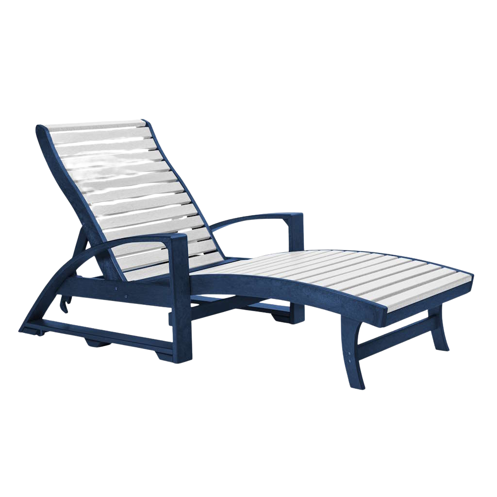 St. Tropez Chaise Lounge w/Wheels