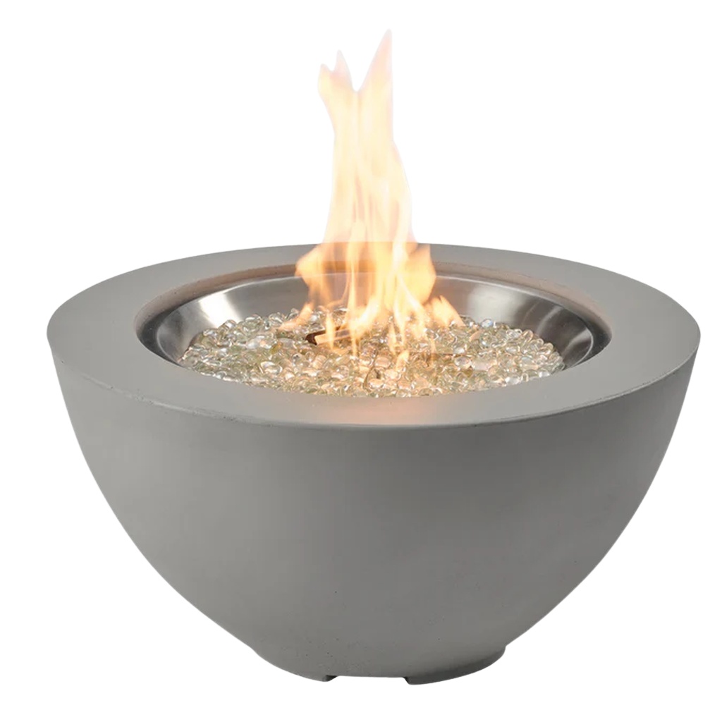 Cove Concrete Bowl Gas Fire Pit