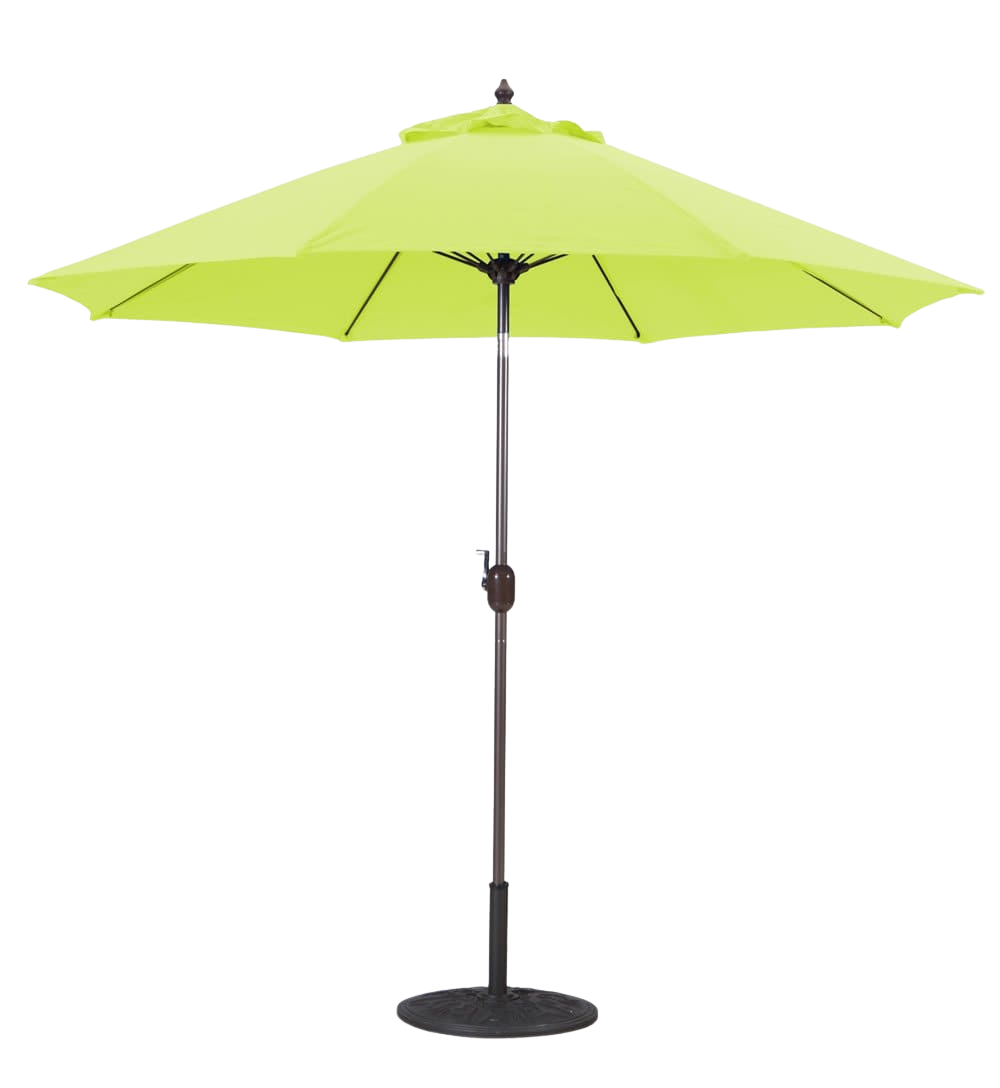 636 9' Manual-Tilt Market Galtech Umbrella