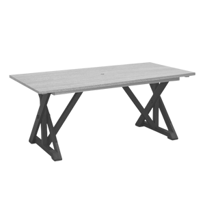 T203 Harvest Wide Dining Table w/2" Umbrella Hole